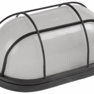 Св-к НПП 1402 60Вт IP54 черный/овал с реш. ИЭК